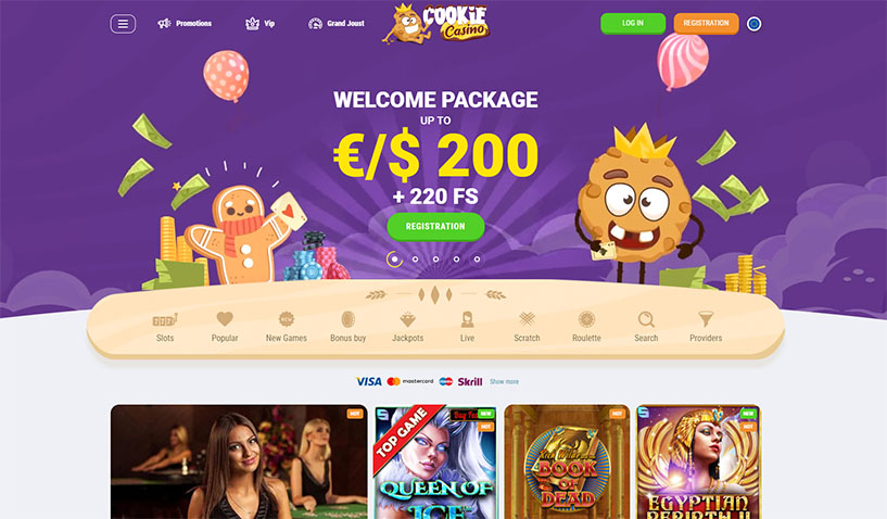 Cookie Online Casino Features