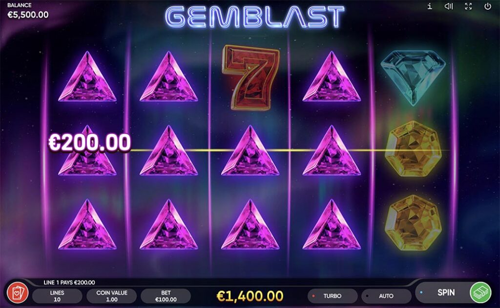 Gem Blast Slot Review by www.iaphrw.com