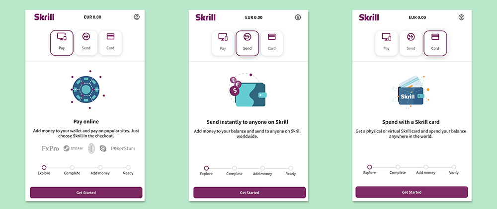 Skrill System Mobile Version