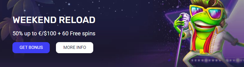 Woocasino Weekend Reload Bonus