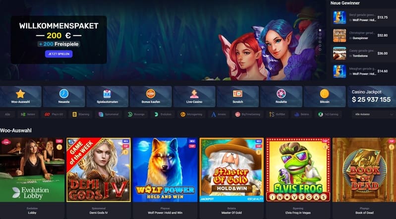 Woo Casino Test