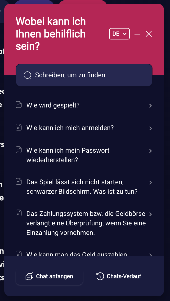 Kundenservice NV Casino